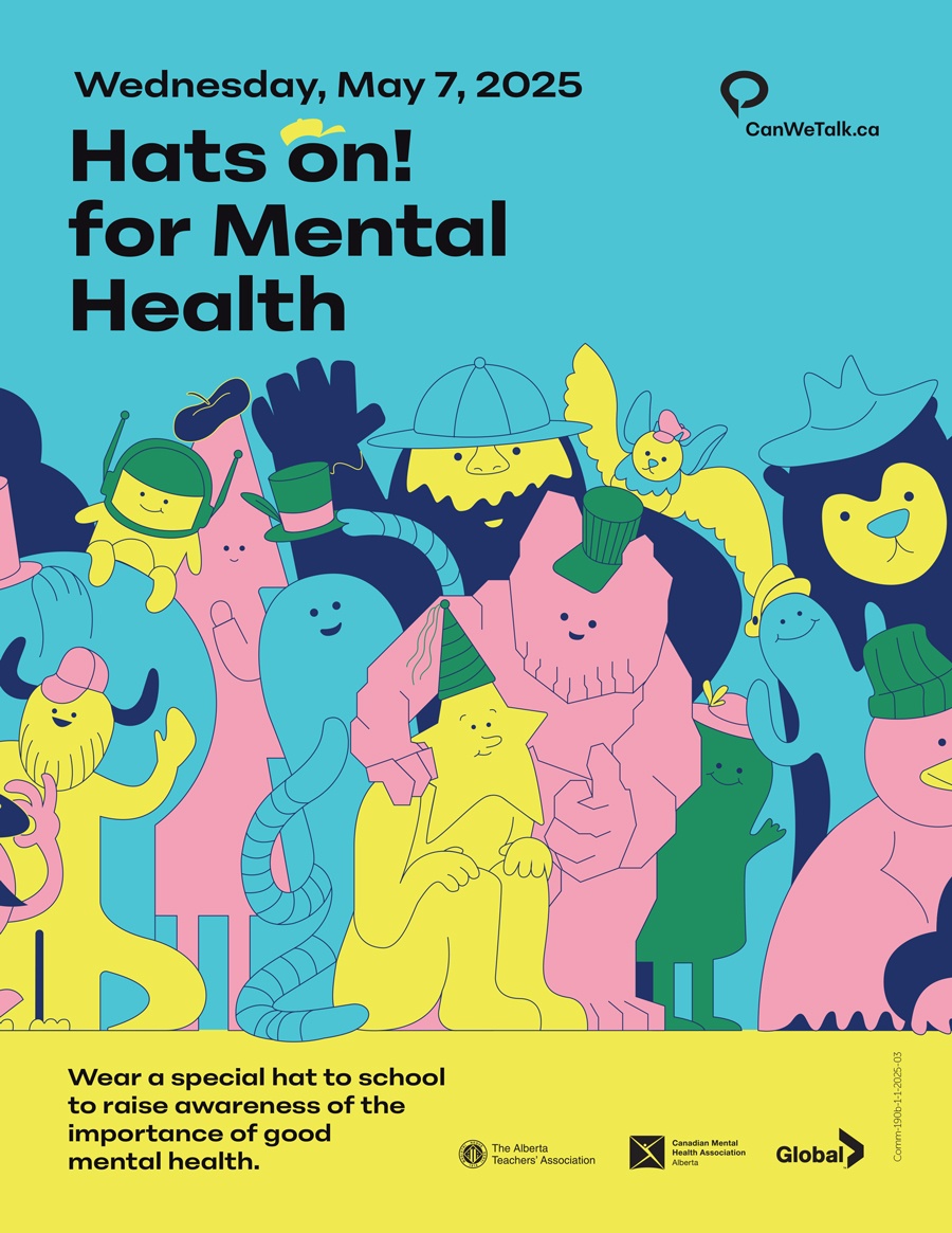 Hats On Poster Mental Health Poster 2025